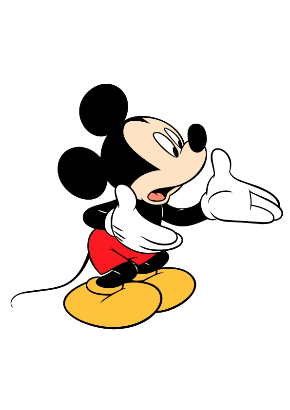 mickey mouse cartoon clipart - photo #33